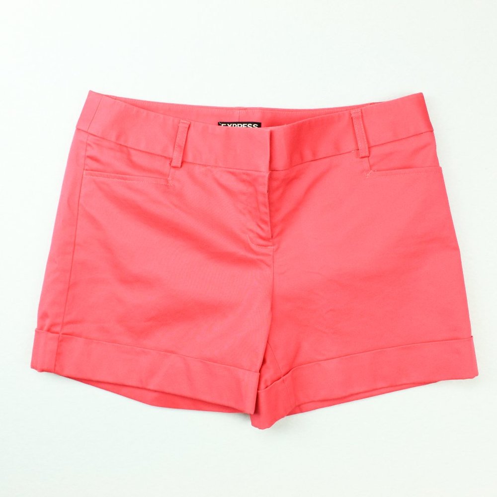 EXPRESS Women's High Waist Sailor Khaki Shorts Sz2